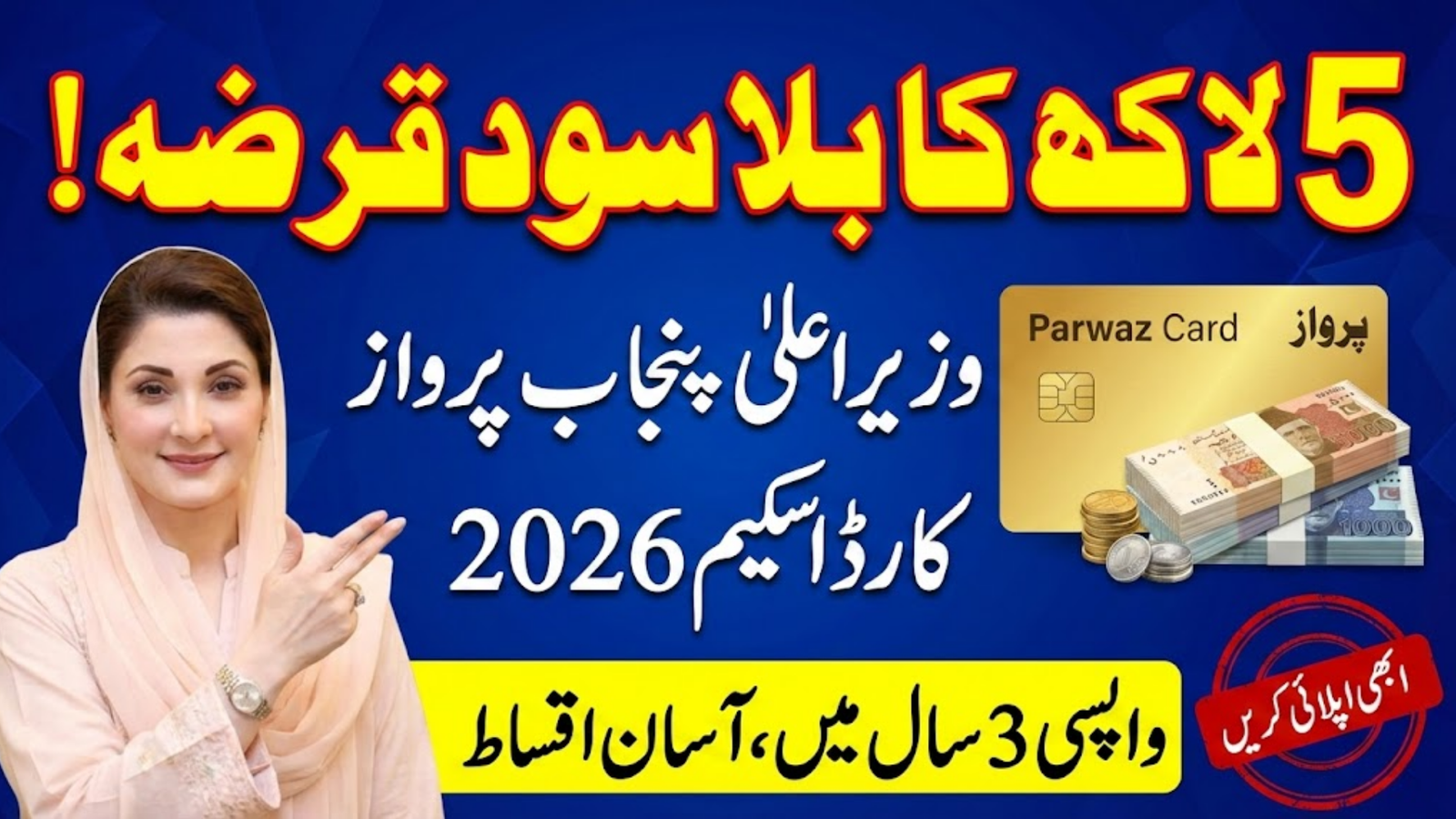 Parwaz Card Loan Scheme 2026 – 0% Interest Youth Business Loan Full Details Step By Step